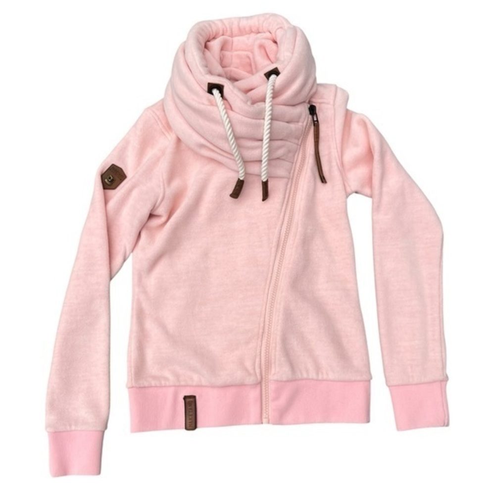 Naketano The Poets Choice Fleece Zip-Up Hooded Jacket- Size Small